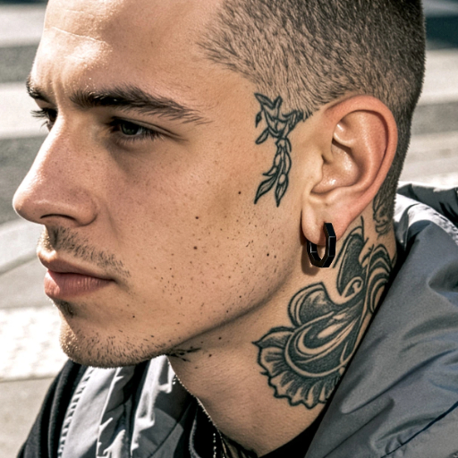 Stainless Steel Geometric Hoop Earring For Men Women