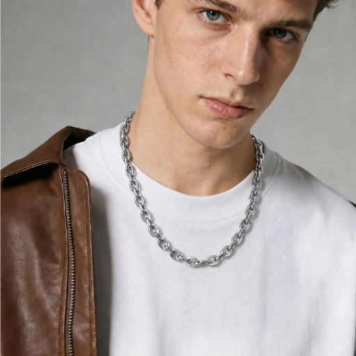 Stainless Steel Rolo Cable Chain For Men Women 3/5/7/9/12mm