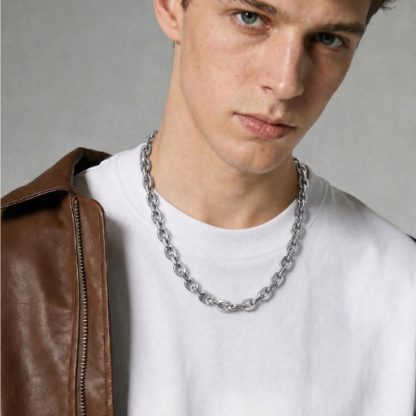 Stainless Steel Rolo Cable Chain For Men Women 3/5/7/9/12mm