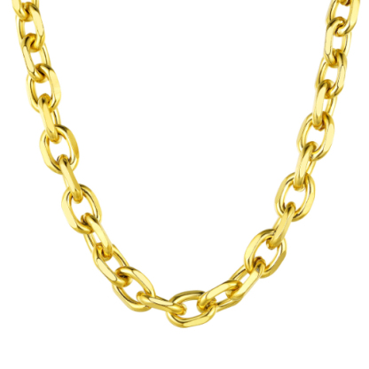 Stainless Steel Rolo Cable Chain For Men Women 3/5/7/9/12mm