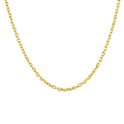 Stainless Steel Rolo Cable Chain For Men Women 3/5/7/9/12mm