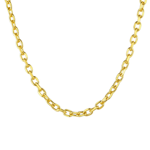 Stainless Steel Rolo Cable Chain For Men Women 3/5/7/9/12mm