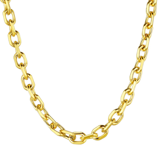Stainless Steel Rolo Cable Chain For Men Women 3/5/7/9/12mm