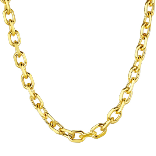 Stainless Steel Rolo Cable Chain For Men Women 3/5/7/9/12mm