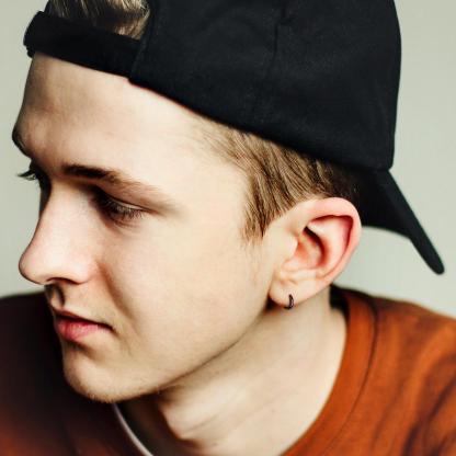 Classic Sterling Silver Huggie Hoop Earrings for Men Women