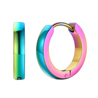 Classic Stainless Steel Hoop Earrings for Men