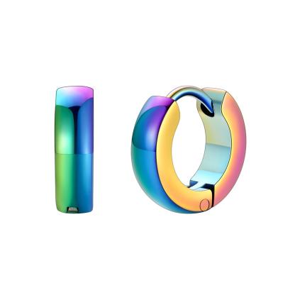 Classic Stainless Steel Hoop Earrings for Men