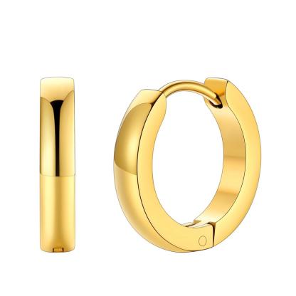 Classic Stainless Steel Hoop Earrings for Men