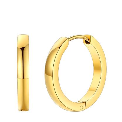 Classic Stainless Steel Hoop Earrings for Men