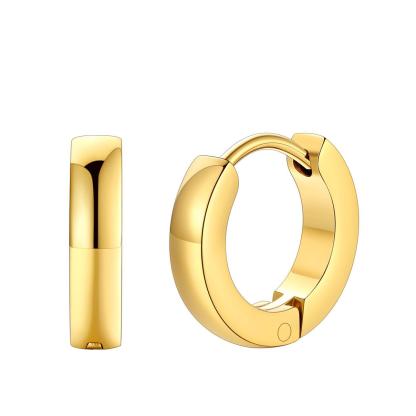 Classic Stainless Steel Hoop Earrings for Men