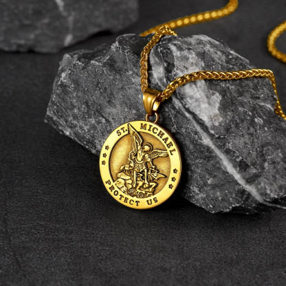 St. Michael Medallion Necklace