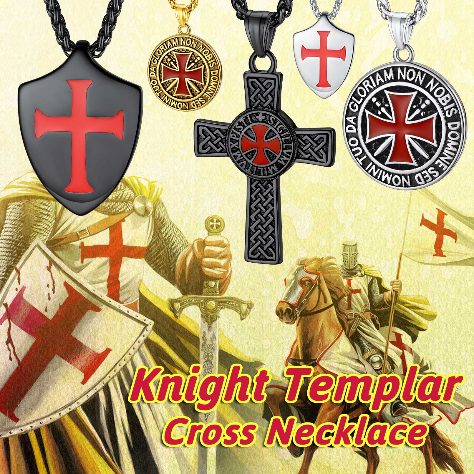 Knights Templar Cross for men