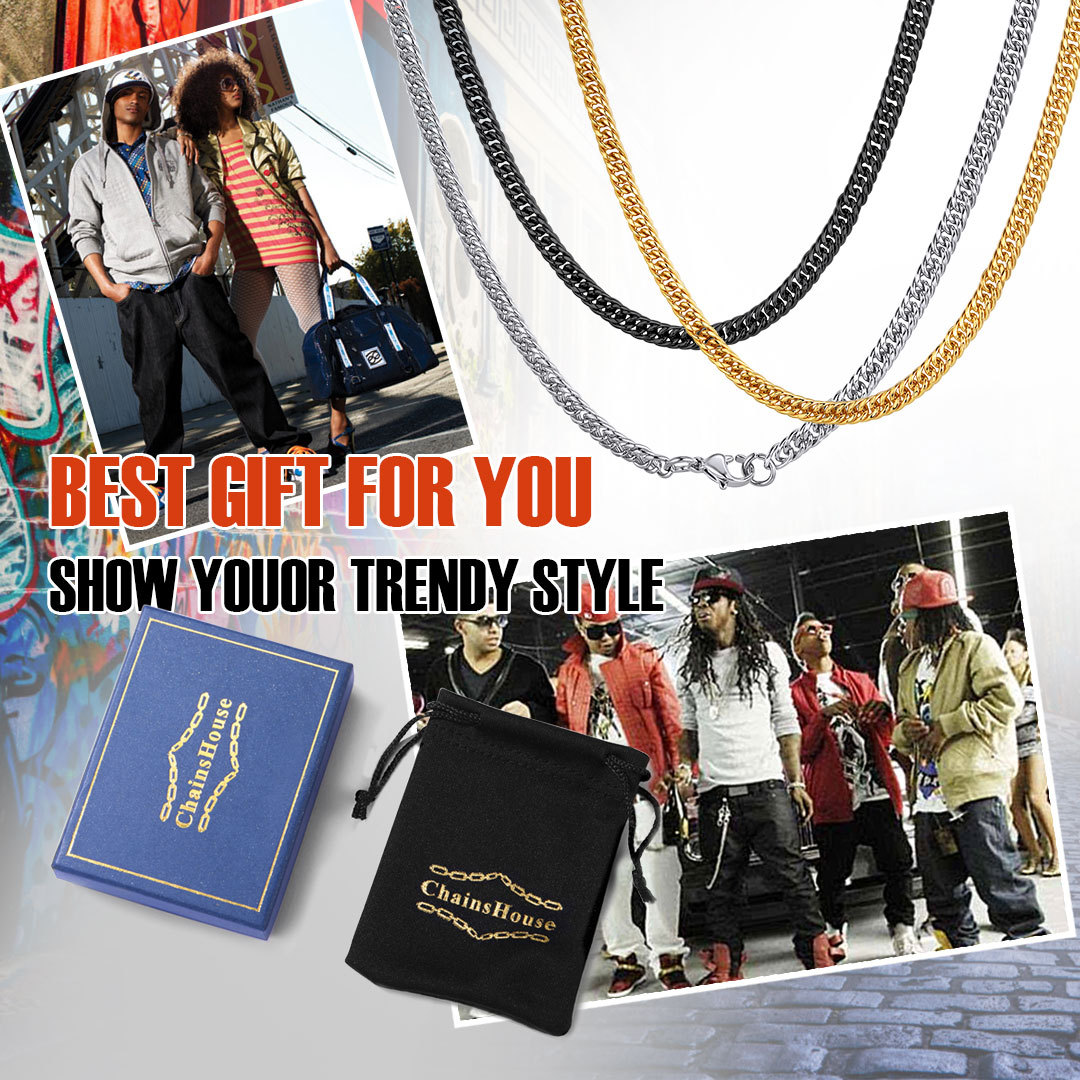 Thick Miami Cuban Chain for Men Women - Christmas Gift for Boyfriend