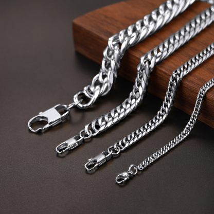 Stainless Steel Thick Miami Cuban Chain for Men Women