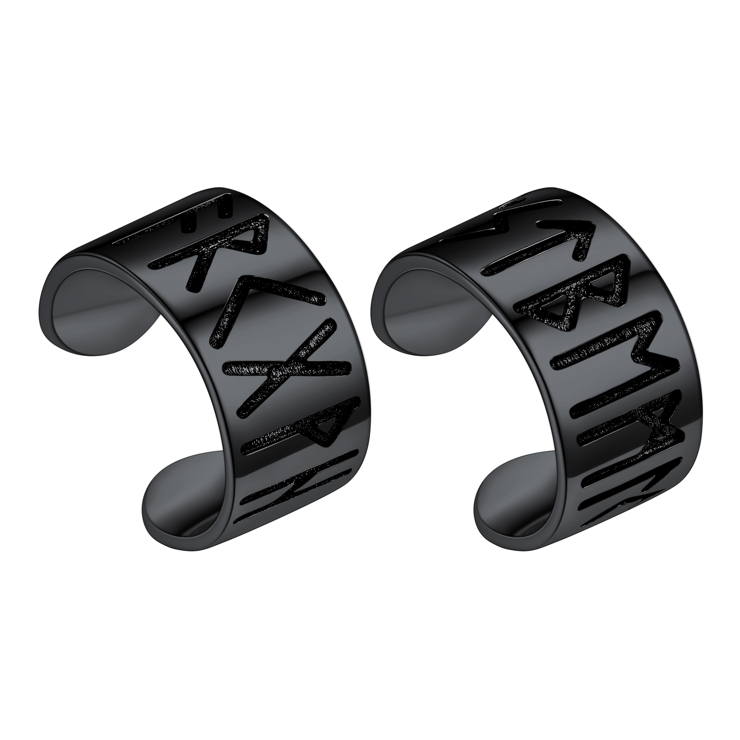 Silver Viking Runes Ear Cuff For Men