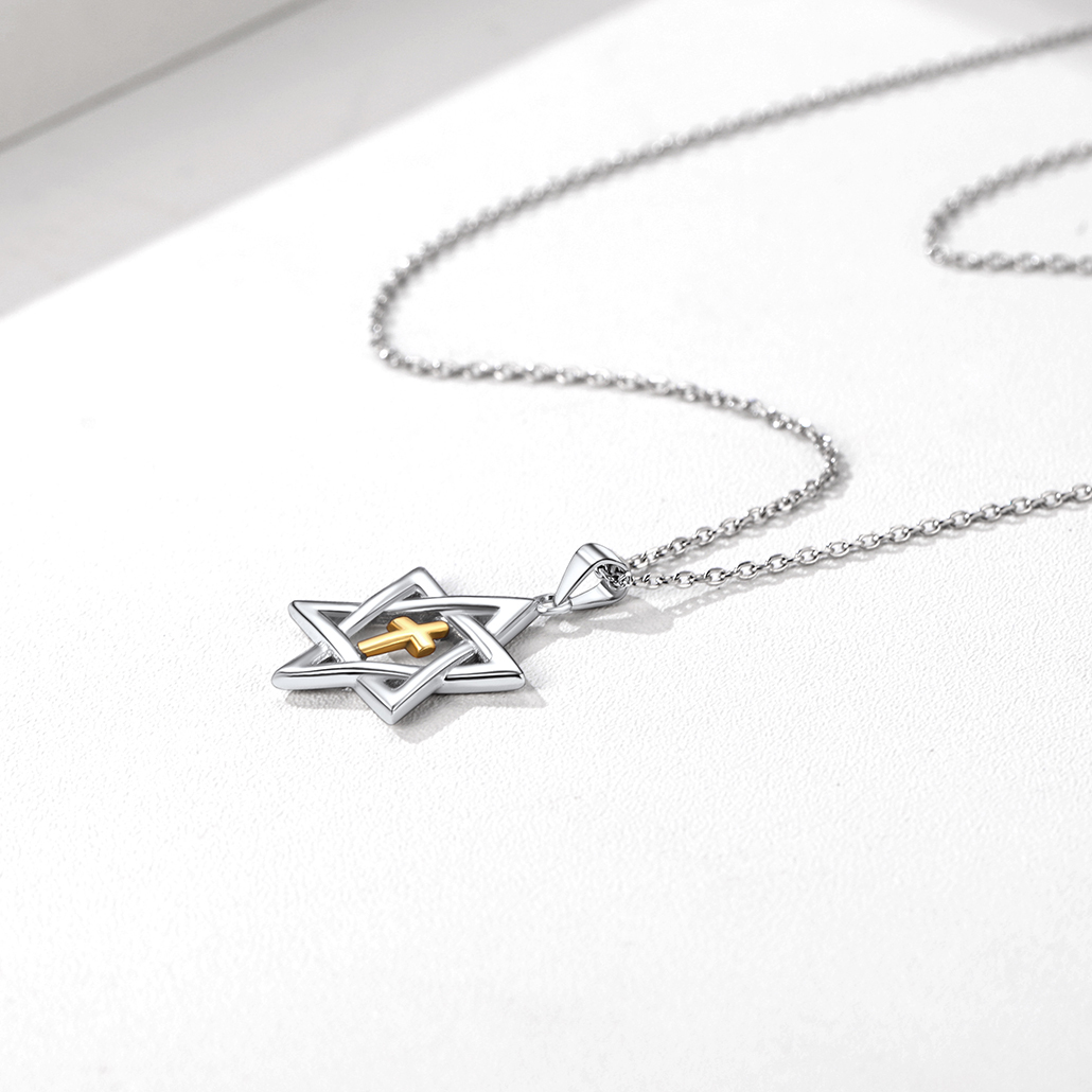 Star of David Cross Pendant Jewelry