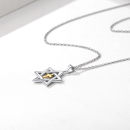Star of David Cross Pendant Jewelry