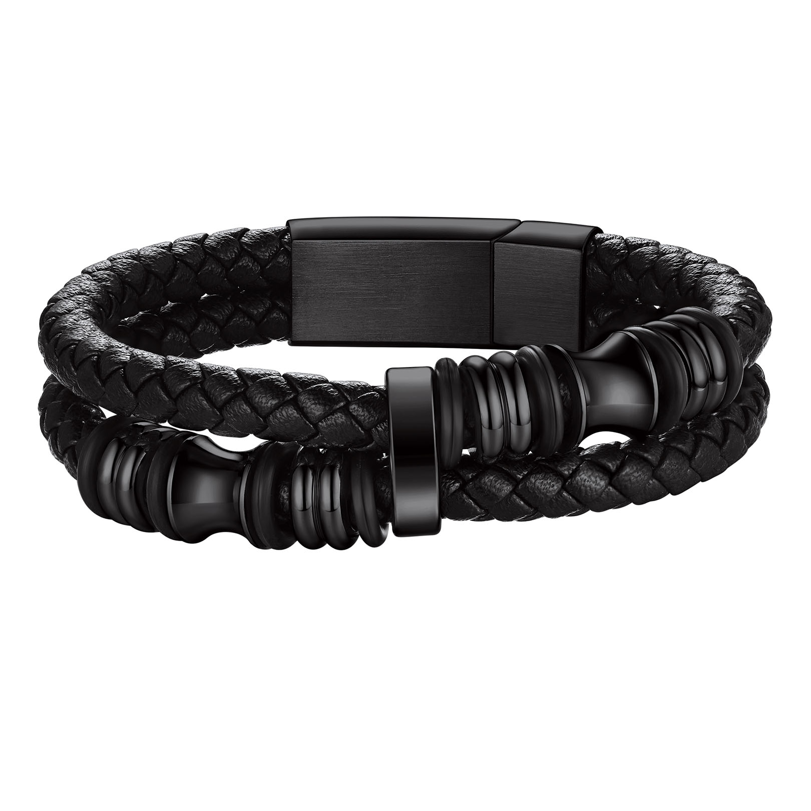 Wrap Braided Leather Bracelets For Men