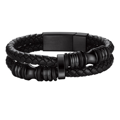 Wrap Braided Leather Bracelets For Men