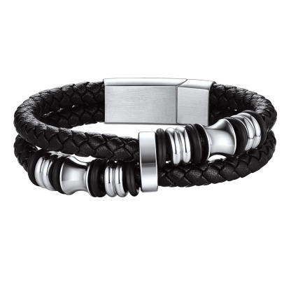 Wrap Braided Leather Bracelets For Men