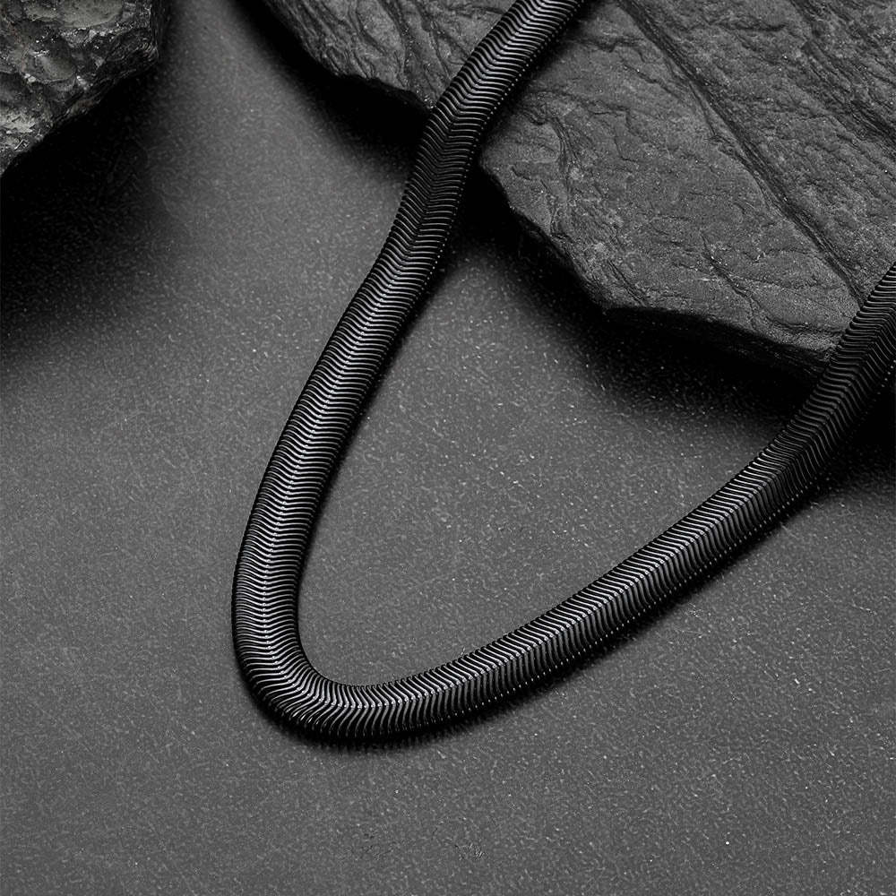 8mm Cuban Link Snake Chain Necklaces for Men Women