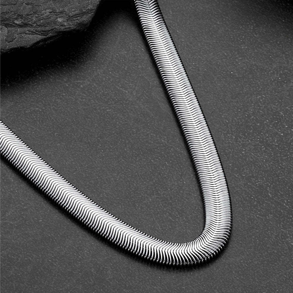 8mm Cuban Link Snake Chain Necklaces for Men Women