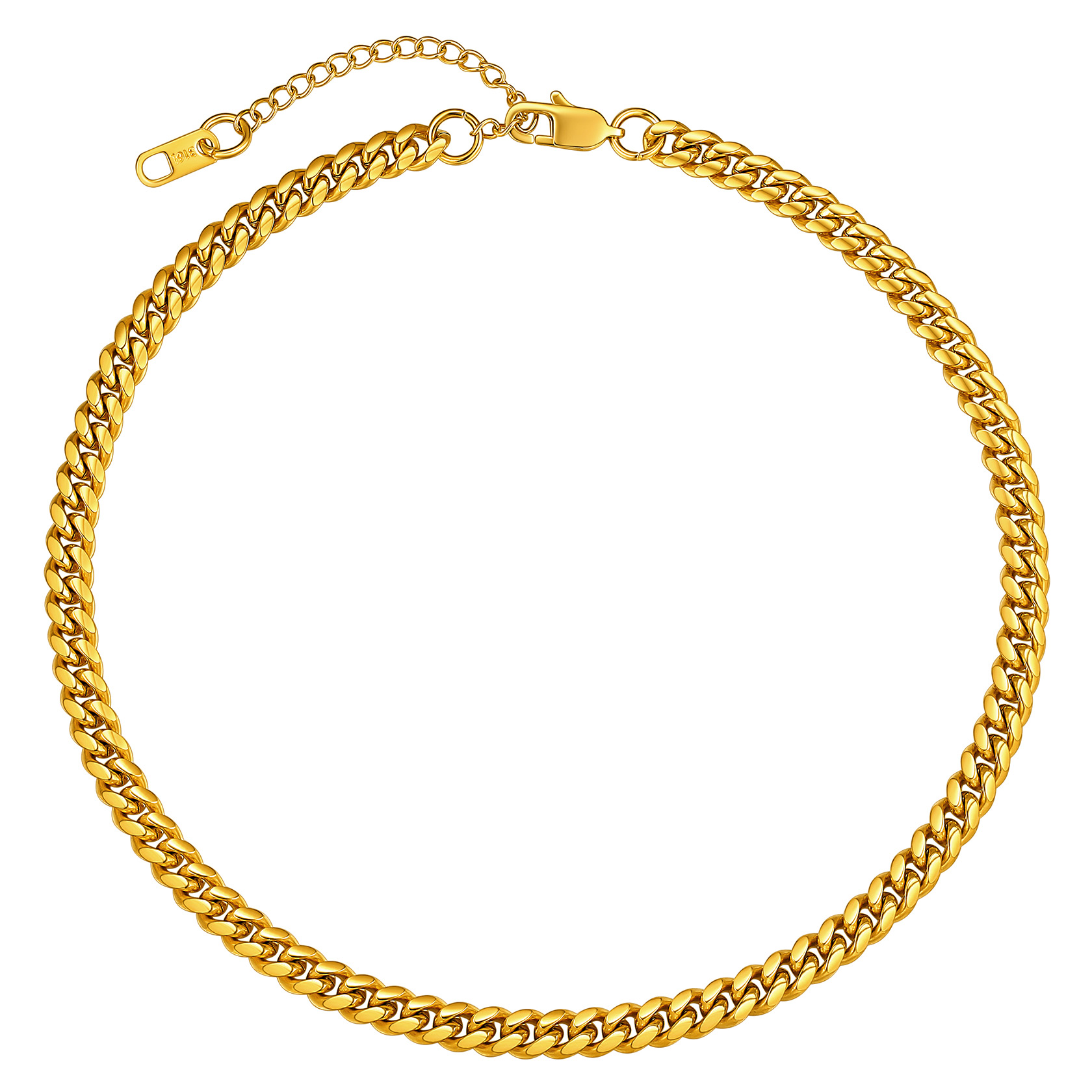 10mm Cuban Chain 316L Steel Natural 22"