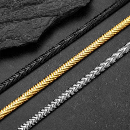 8mm Cuban Link Snake Chain Necklaces for Men Women