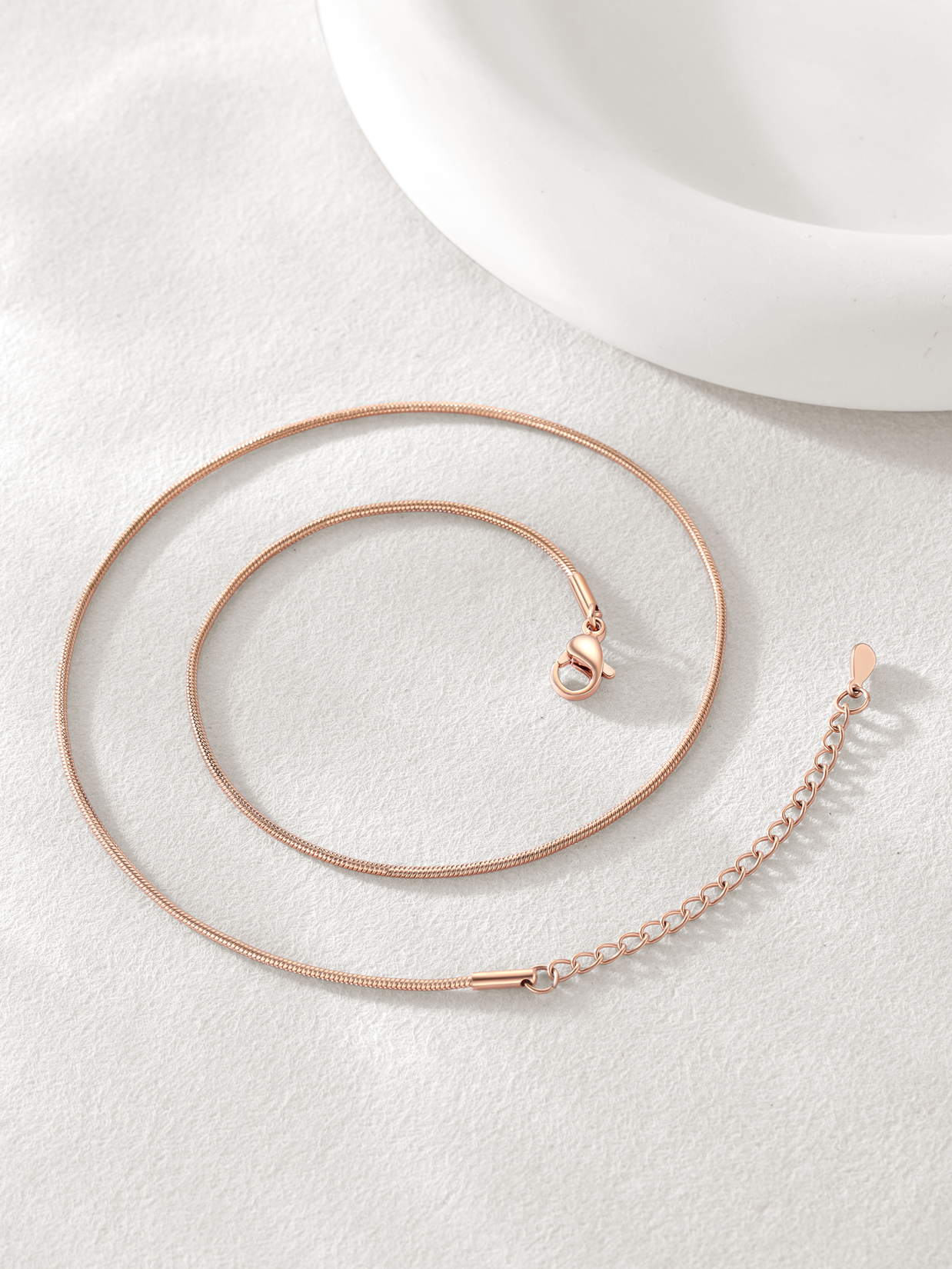 Snake Chain Necklace 2mm Thin Links for Women Men