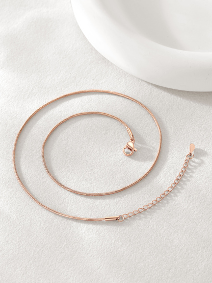 Snake Chain Necklace 2mm Thin Links for Women Men