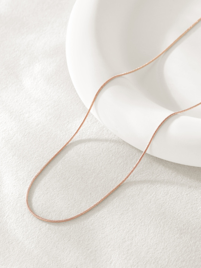 Snake Chain Necklace 2mm Thin Links for Women Men