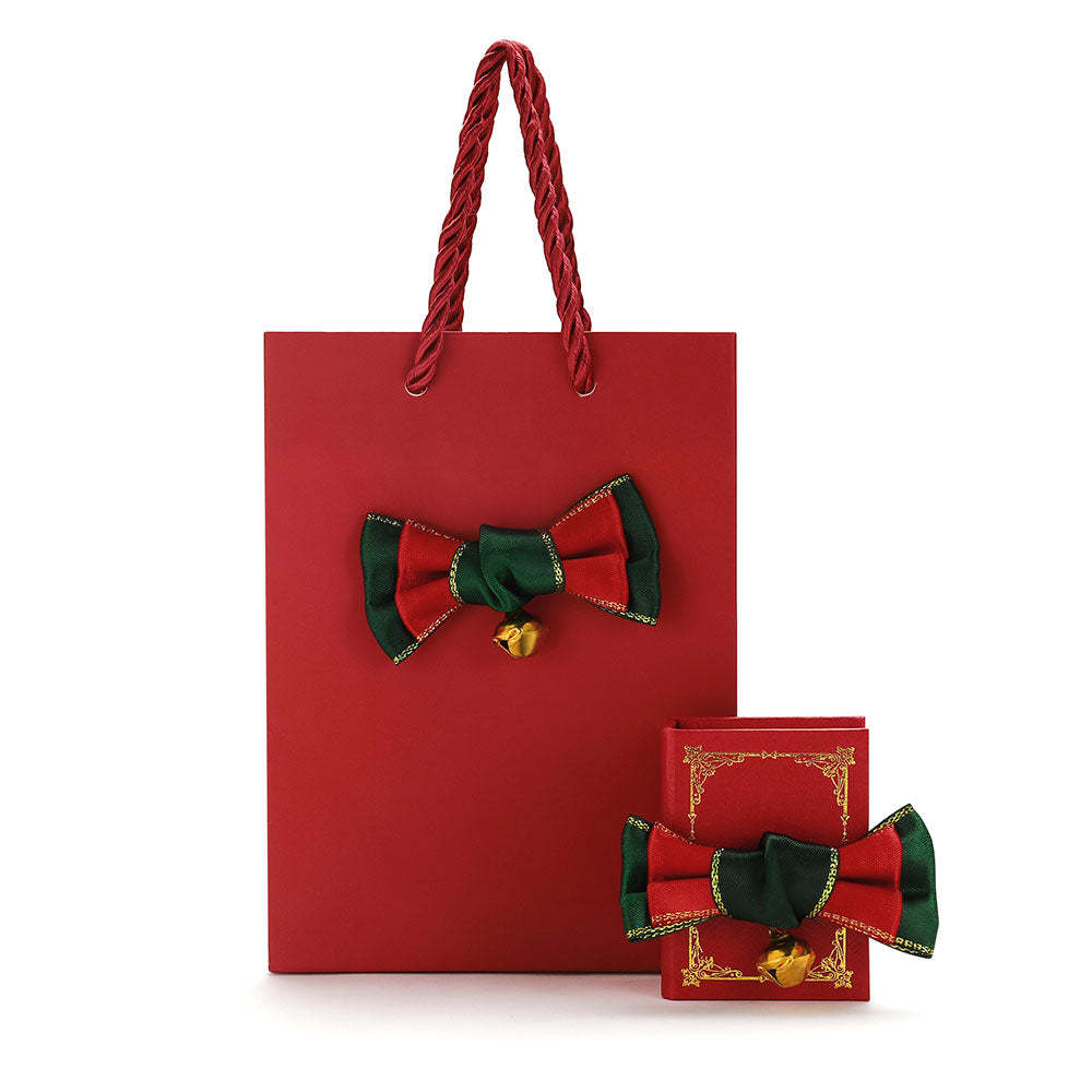 Vintage Book Shaped Gift Box and Gift Bag red ring box