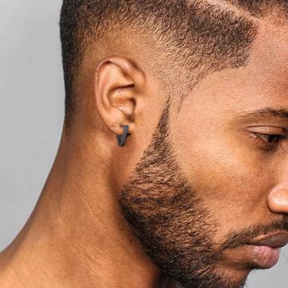 Stainless Steel Triangle Punk Huggie Hoop Earrings