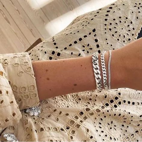 3mm Miami Cuban Link Bracelet 925 Sterling Silver Solid