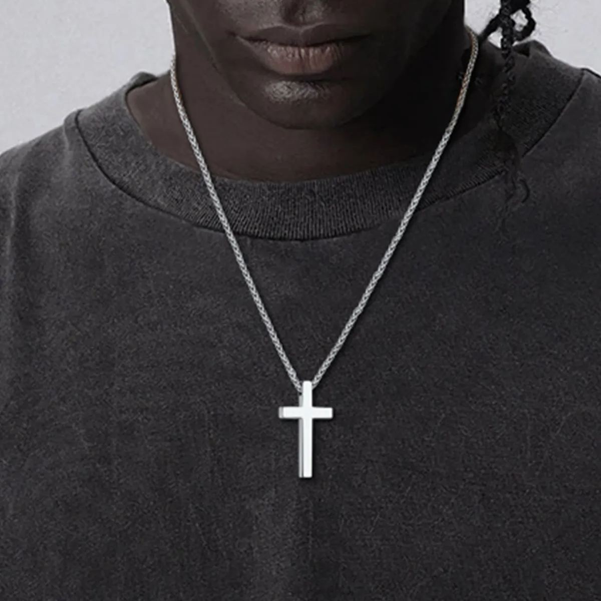 Cross Pendant Necklace 316L Stainless Steel
