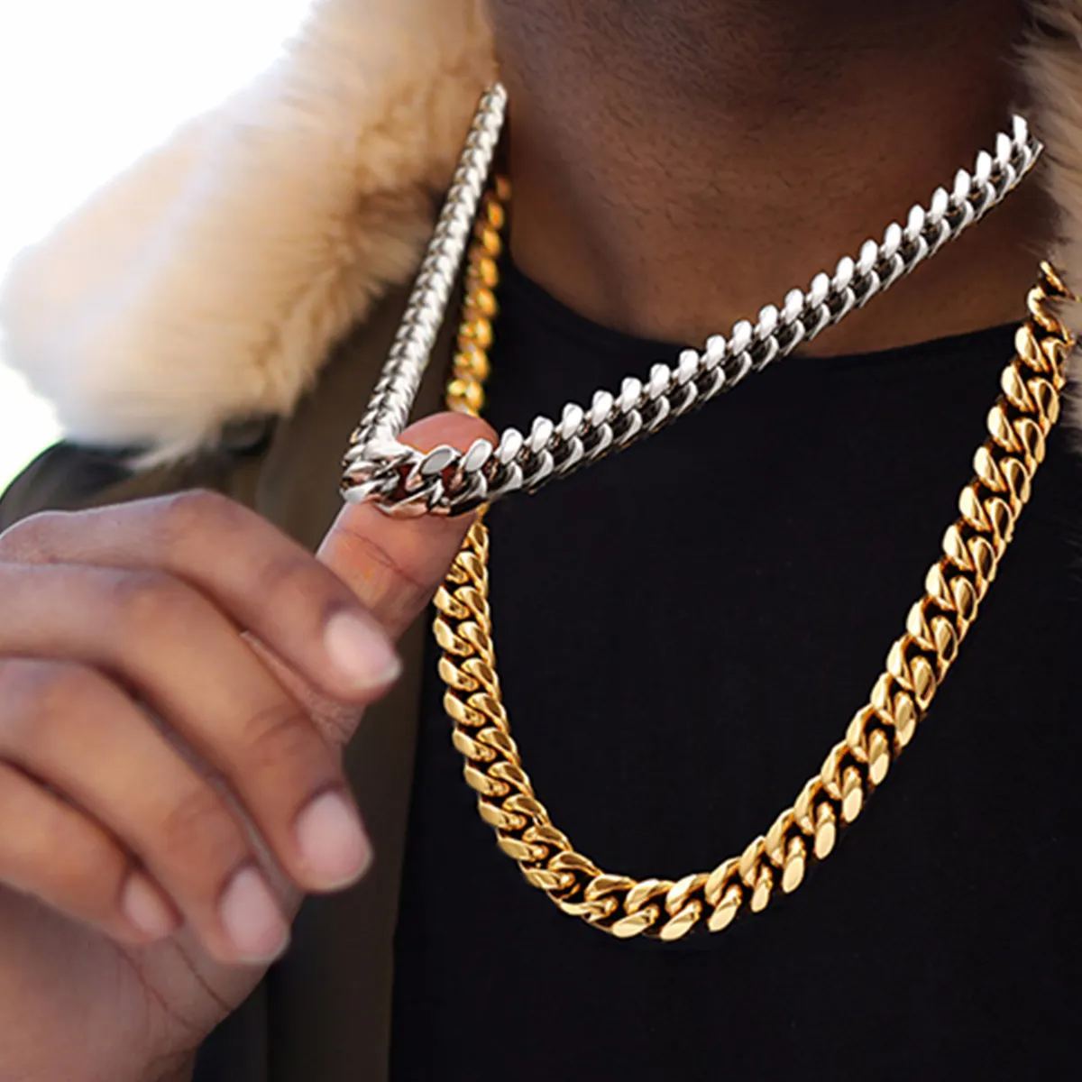 Miami Cuban Chain 316L Steel Natural