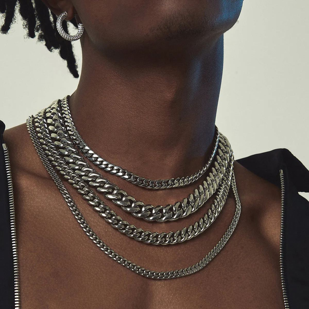 Miami Cuban link Chain - 316L Stainless Steel Necklace