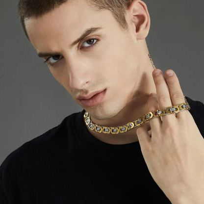 6mm Bicycle Chain Necklace Stainless Steel Black