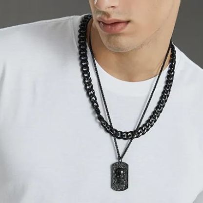 3mm Cuban Curb Chain Necklace Stainless Steel