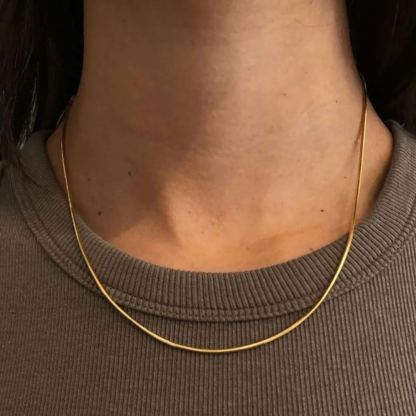 Minimalist 2mm Snake Chain Necklace