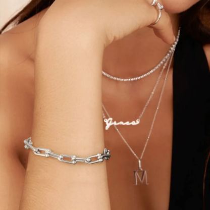 U-Shape Horsebit Chain Women Bracelet