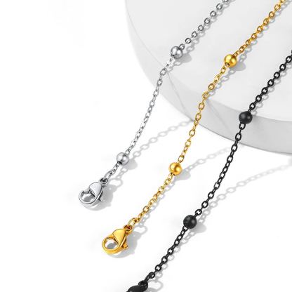 Delicate Beaded Chain Anklet for Women