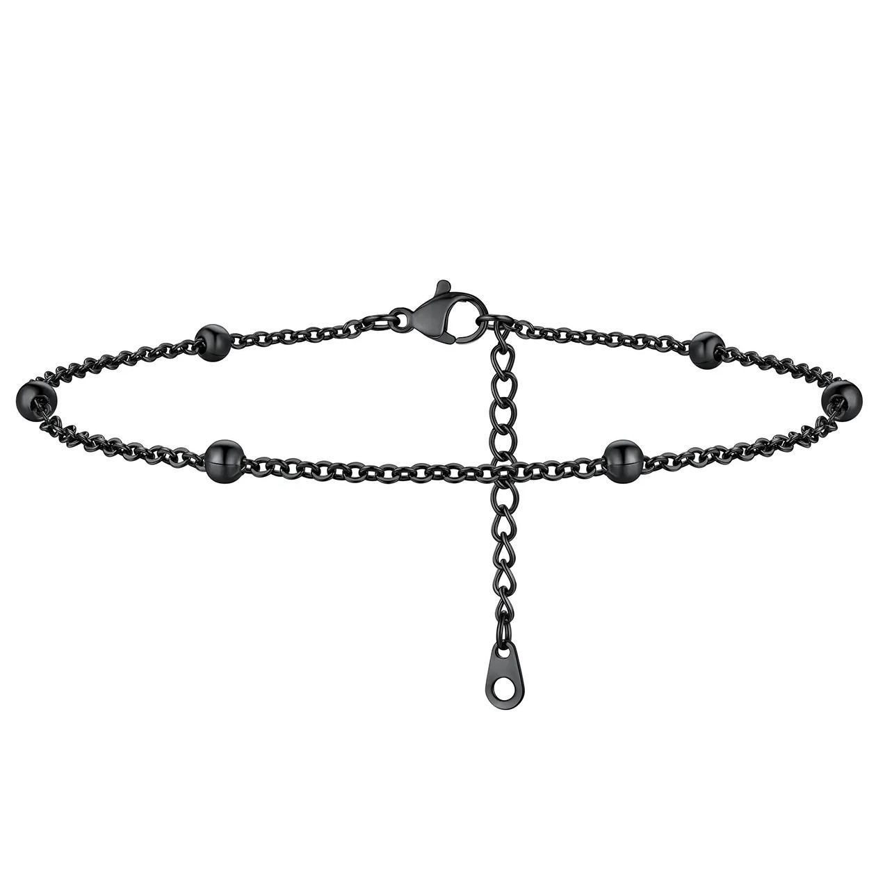 Delicate Beaded Chain Anklet for Women