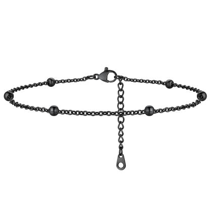 Delicate Beaded Chain Anklet for Women