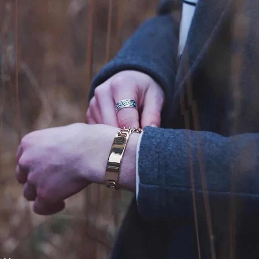 Cuban Curb ID Bracelet for Men