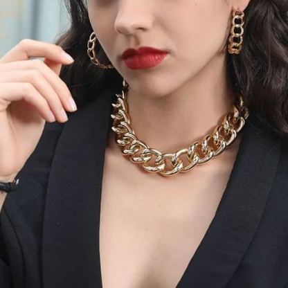 Heavy Cuban Chain Choker Necklace