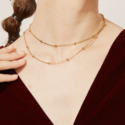 Dainty Layered Choker Necklaces