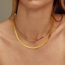 Simple Flat Snake Chain Choker