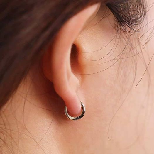 Flat Square Wire Hoop Earrings