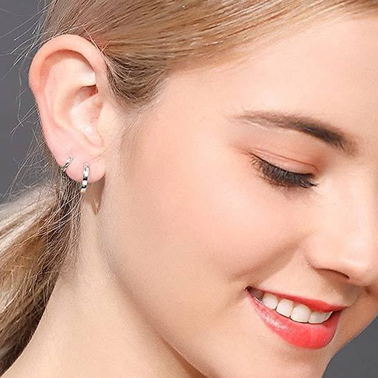 Flat Square Wire Hoop Earrings